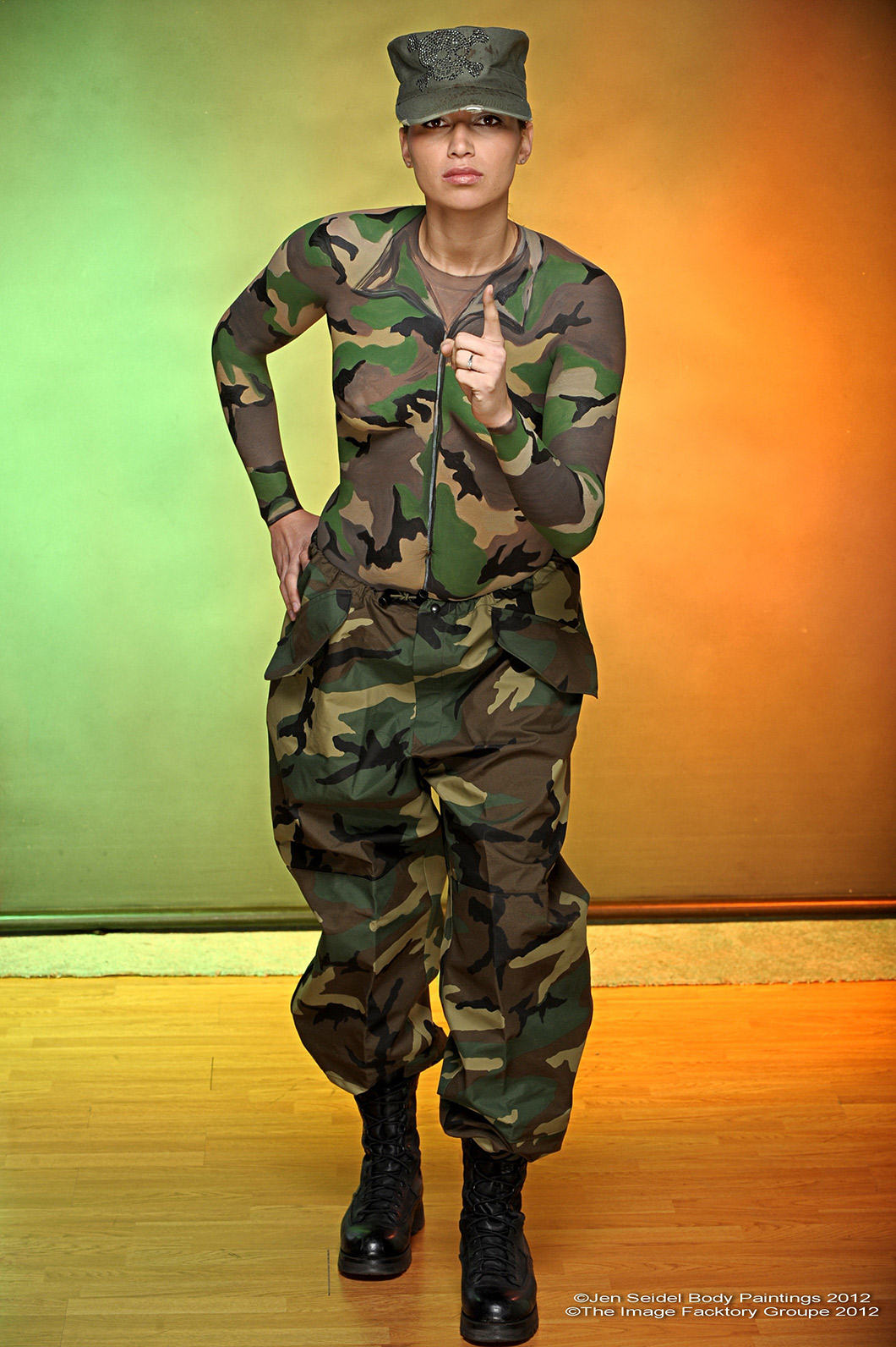 Military Body Paint Gallery by Professional Body Painter Jen Seidel