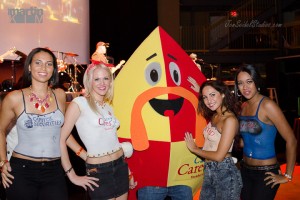 Body Painted models with casey cares kite logo
