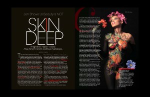 Jen Seidel's Body Painting featured in Washington's Finest Magazine 